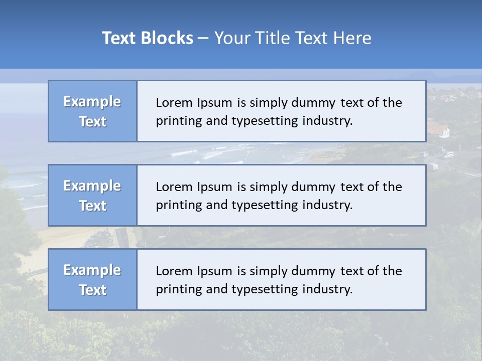 Cliffs Sky Water PowerPoint Template