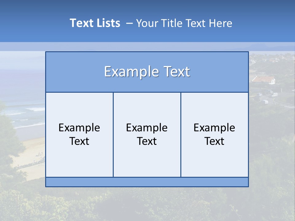 Cliffs Sky Water PowerPoint Template