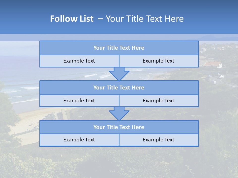 Cliffs Sky Water PowerPoint Template