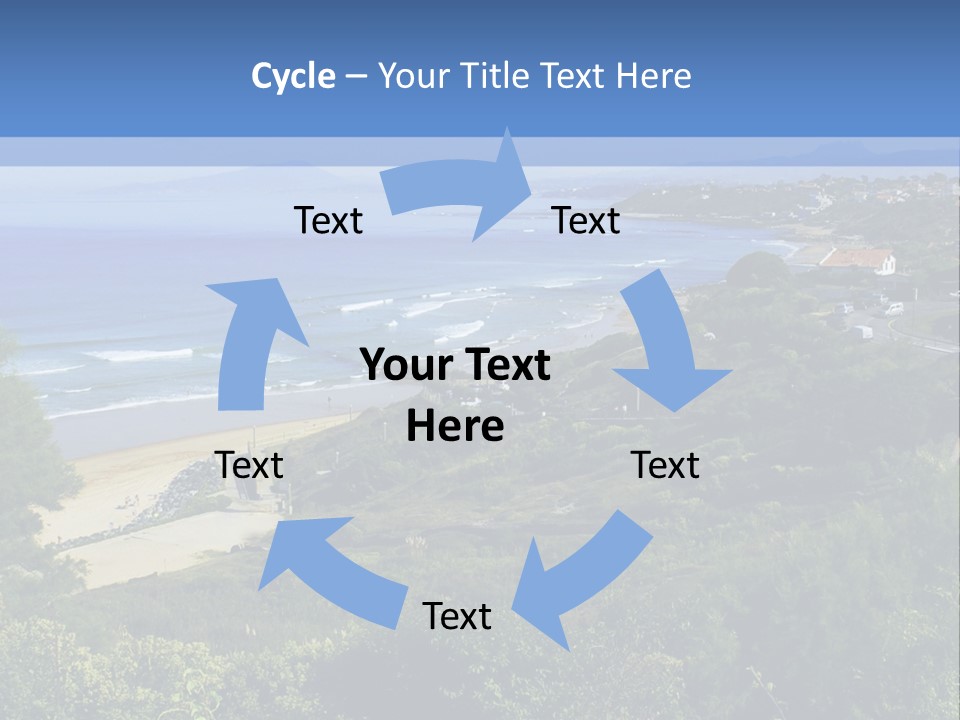 Cliffs Sky Water PowerPoint Template