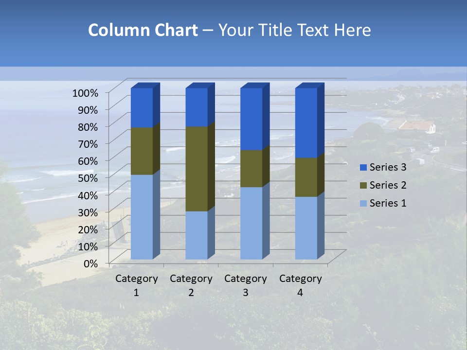 Cliffs Sky Water PowerPoint Template