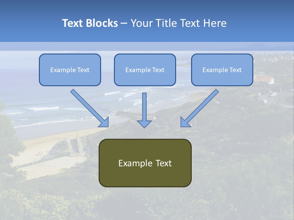 Cliffs Sky Water PowerPoint Template