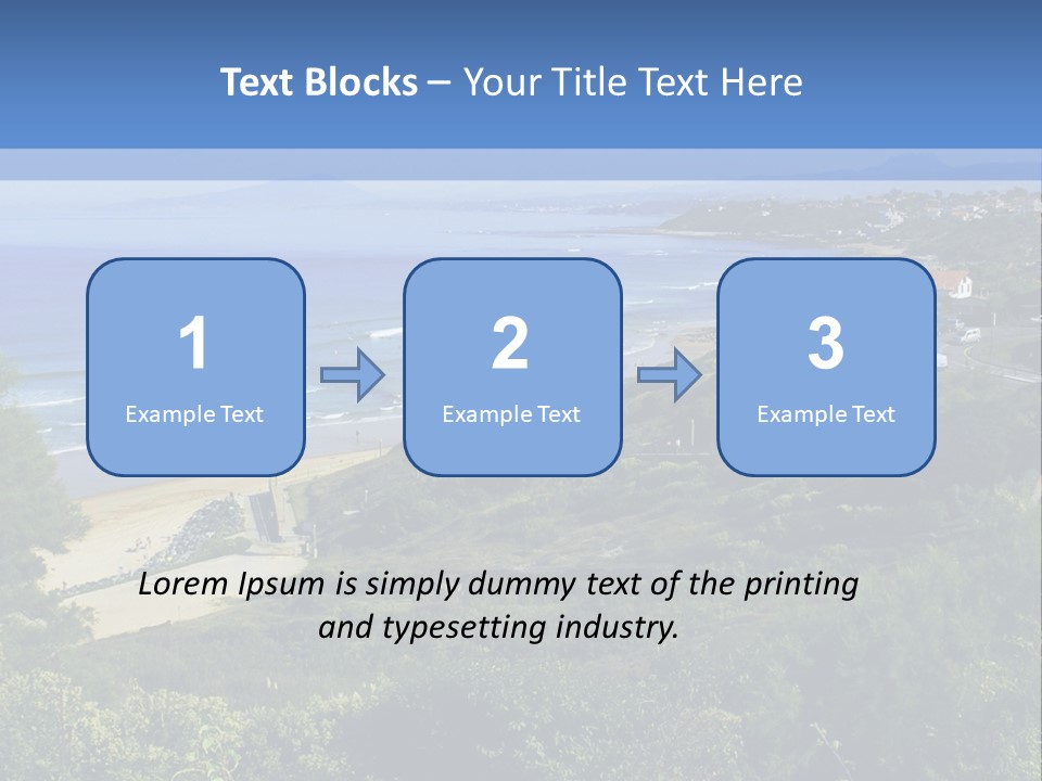 Cliffs Sky Water PowerPoint Template
