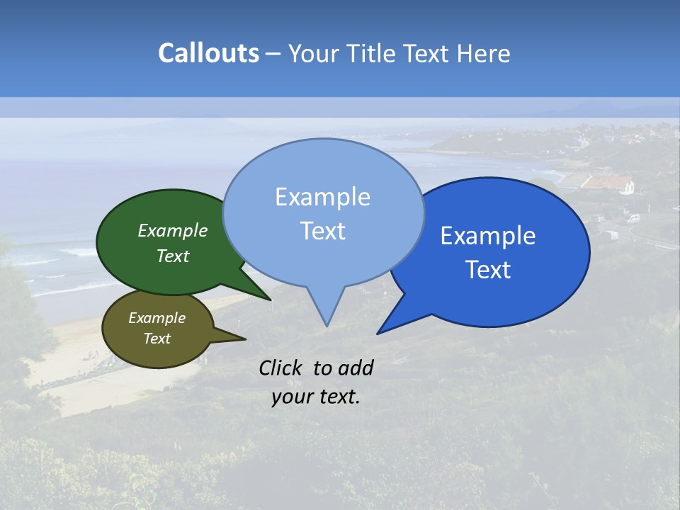 Cliffs Sky Water PowerPoint Template