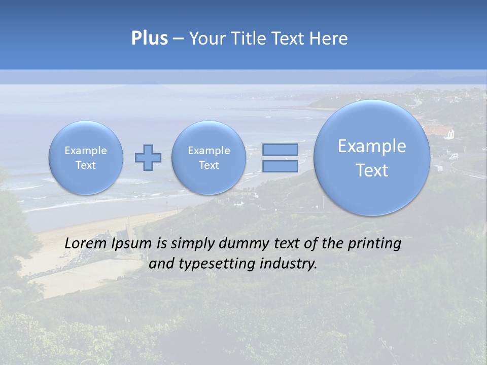 Cliffs Sky Water PowerPoint Template