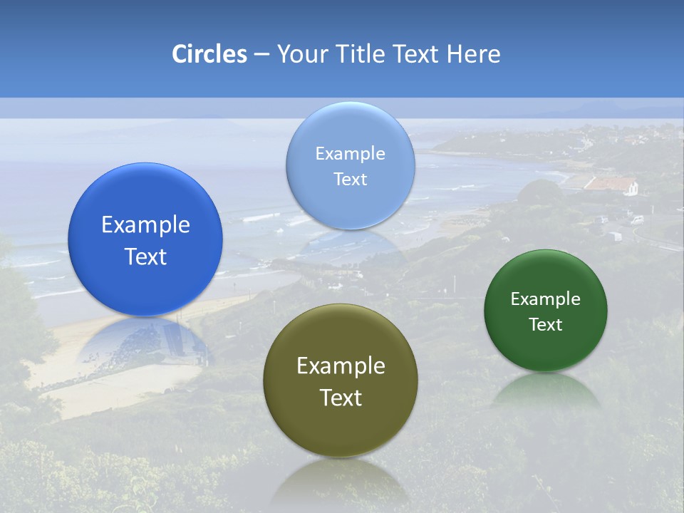 Cliffs Sky Water PowerPoint Template