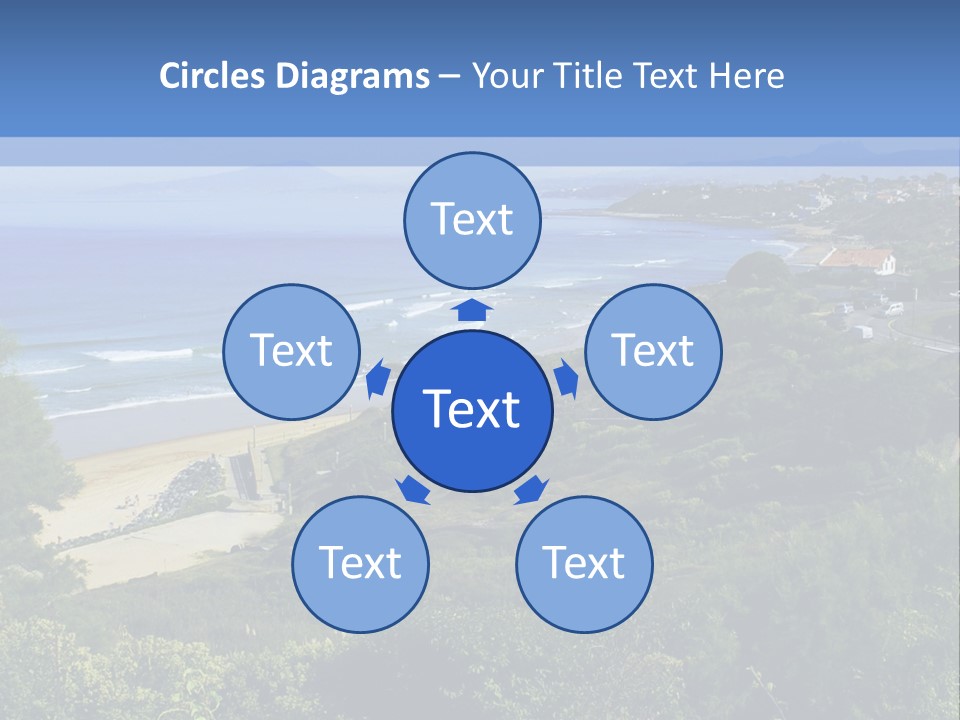 Cliffs Sky Water PowerPoint Template