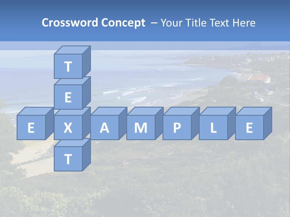 Cliffs Sky Water PowerPoint Template