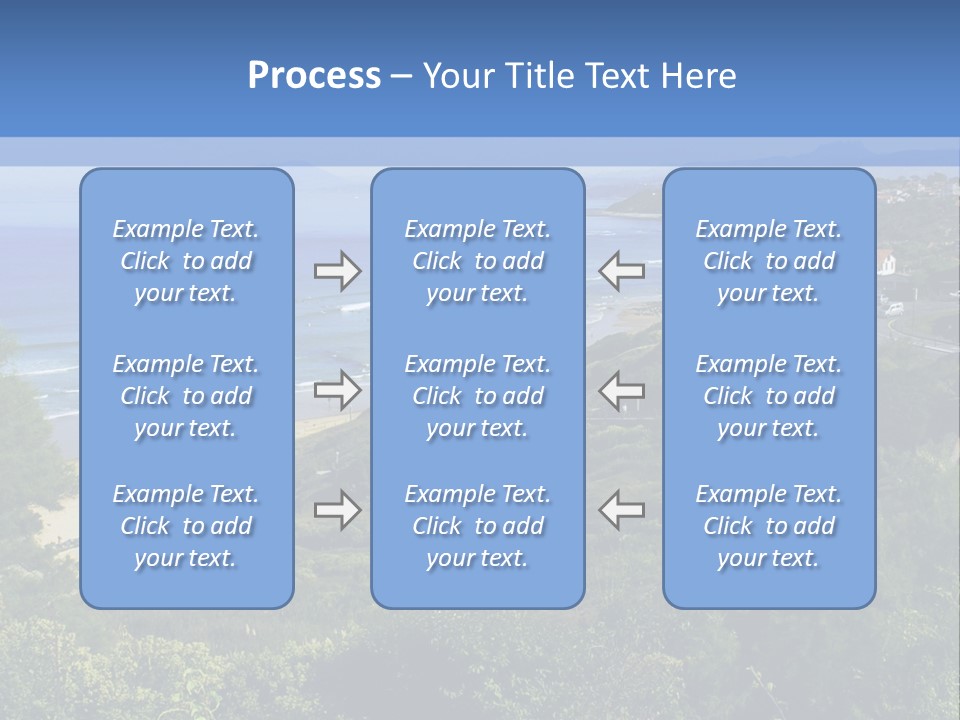Cliffs Sky Water PowerPoint Template