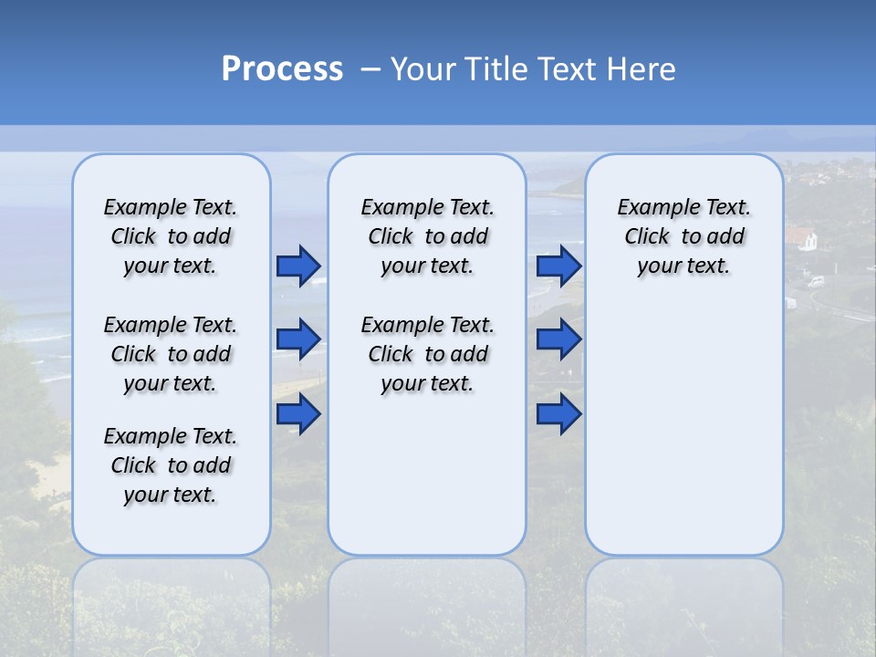 Cliffs Sky Water PowerPoint Template
