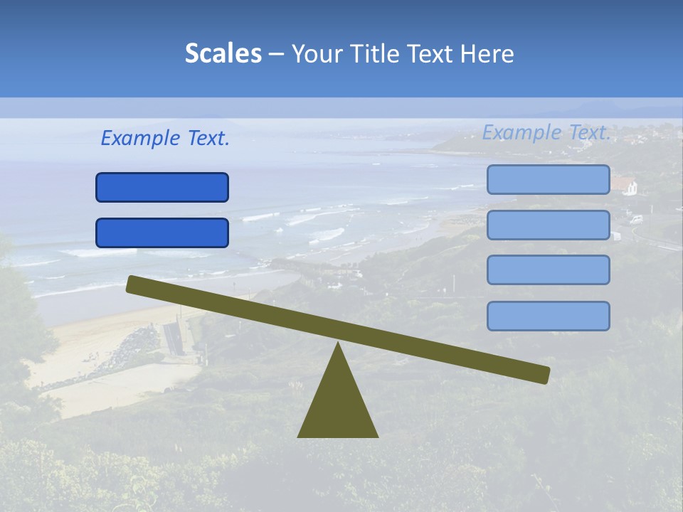 Cliffs Sky Water PowerPoint Template