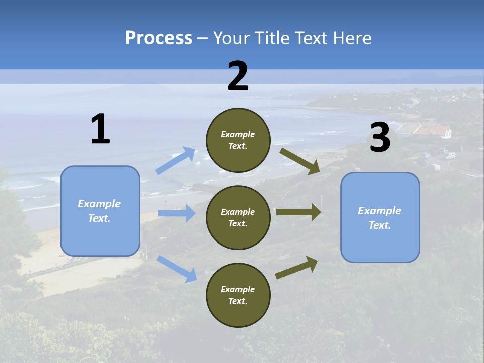 Cliffs Sky Water PowerPoint Template
