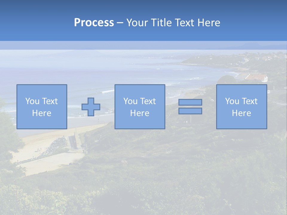 Cliffs Sky Water PowerPoint Template
