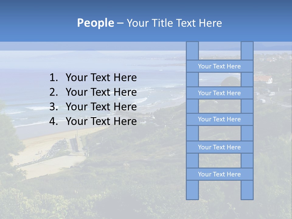 Cliffs Sky Water PowerPoint Template