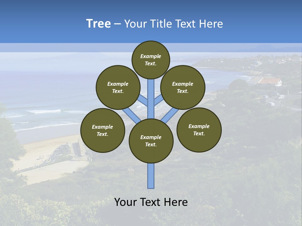 Cliffs Sky Water PowerPoint Template