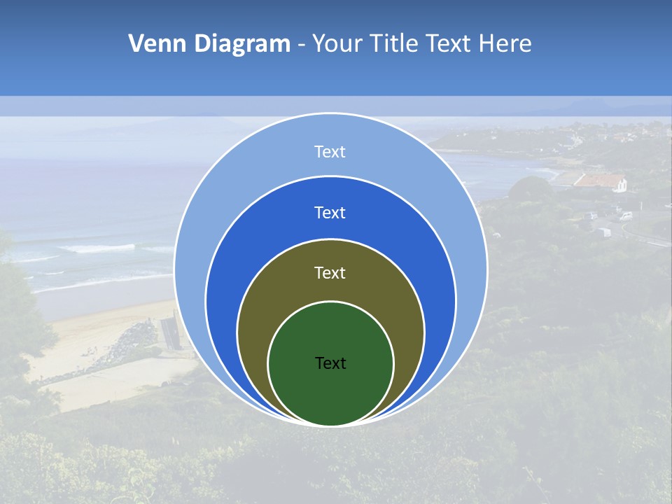 Cliffs Sky Water PowerPoint Template