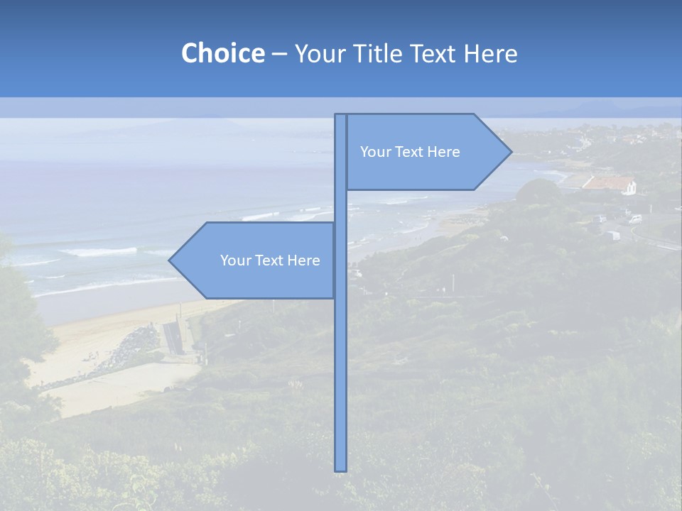 Cliffs Sky Water PowerPoint Template