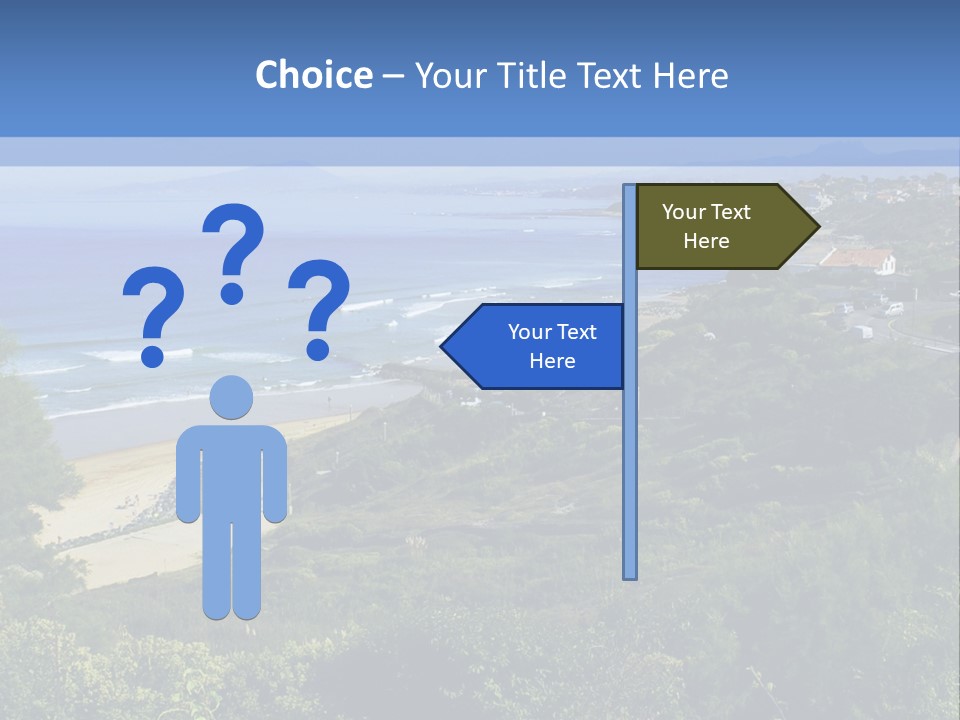 Cliffs Sky Water PowerPoint Template
