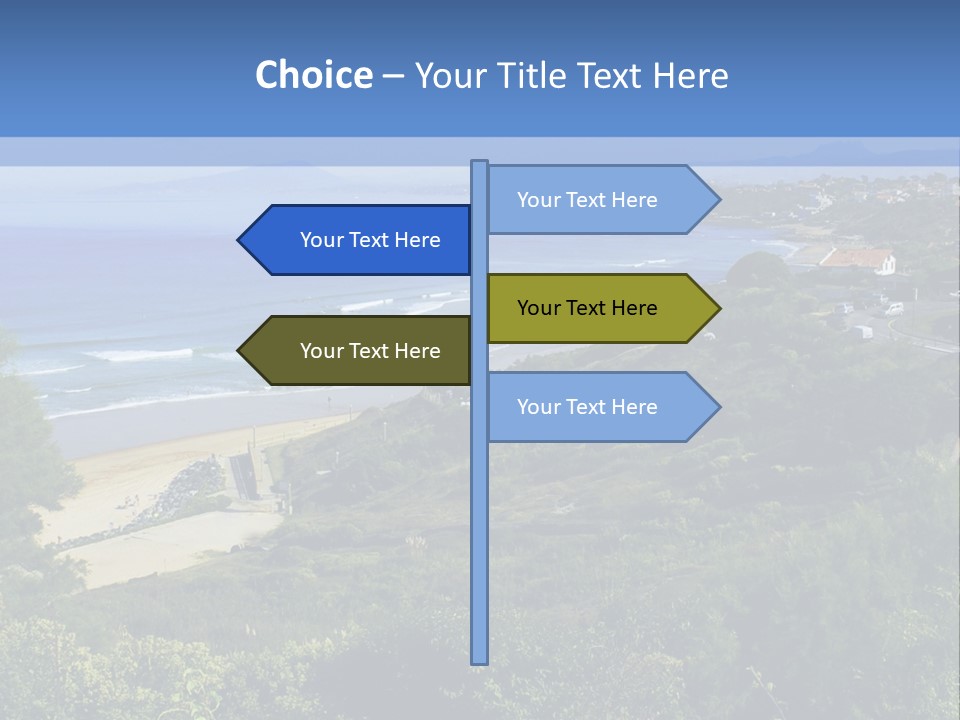 Cliffs Sky Water PowerPoint Template