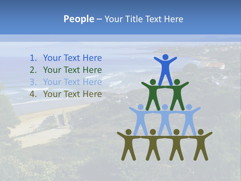 Cliffs Sky Water PowerPoint Template