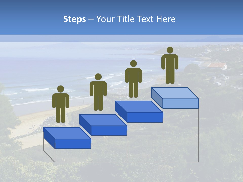 Cliffs Sky Water PowerPoint Template