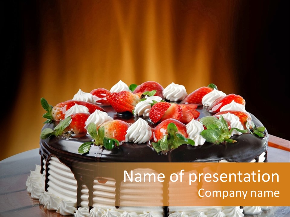 Tasty Festive Birthday PowerPoint Template