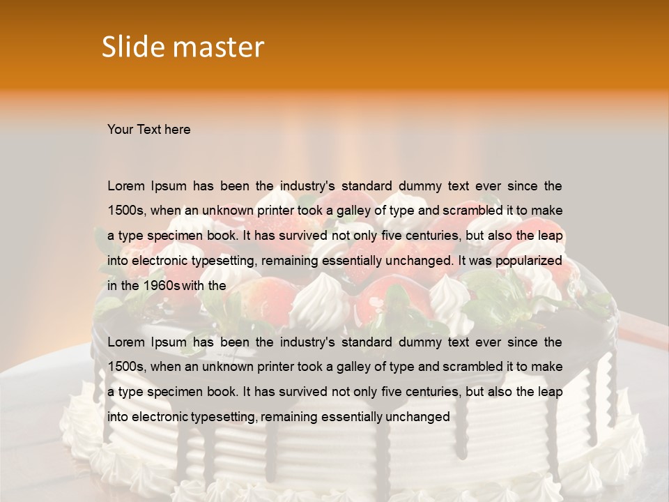 Tasty Festive Birthday PowerPoint Template