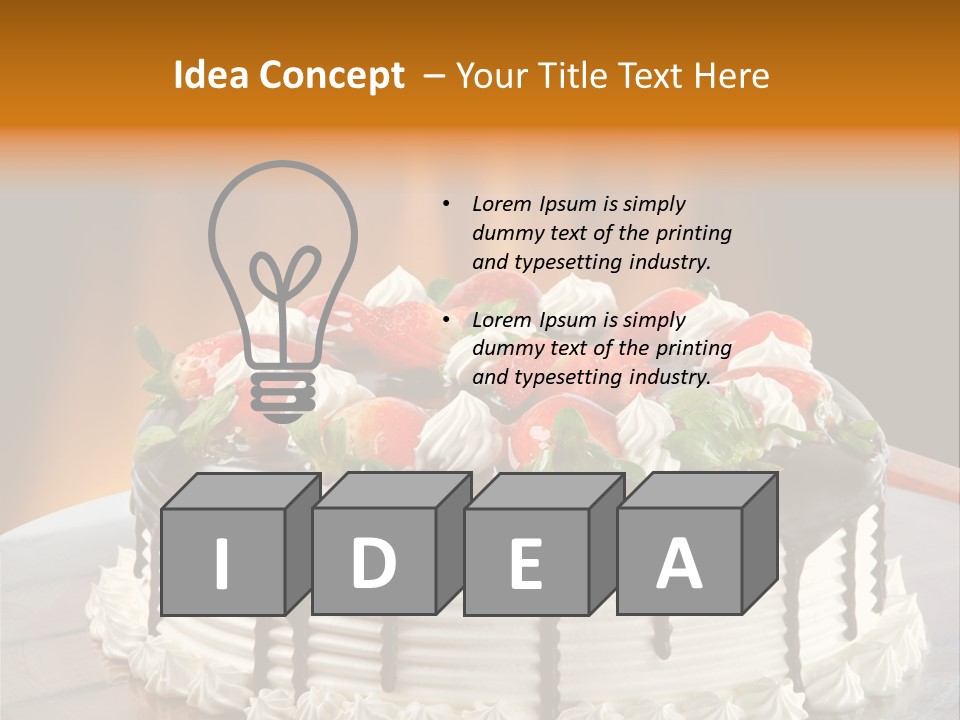 Tasty Festive Birthday PowerPoint Template