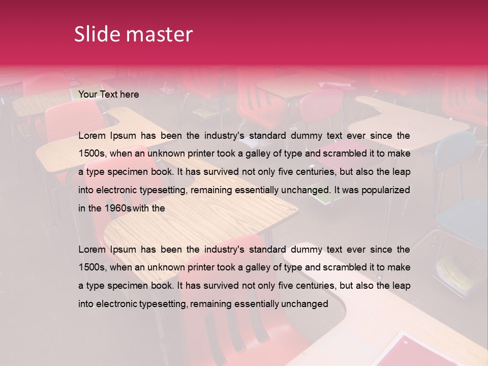 Work Blackboard Projection PowerPoint Template