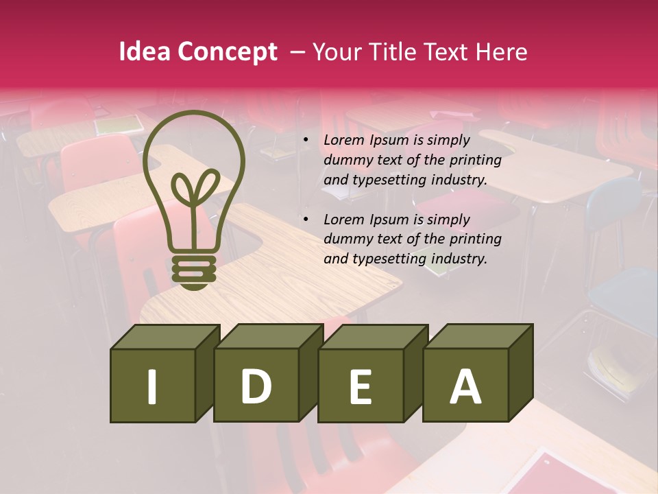 Work Blackboard Projection PowerPoint Template