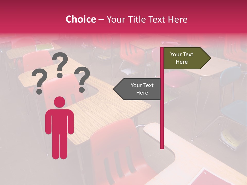 Work Blackboard Projection PowerPoint Template