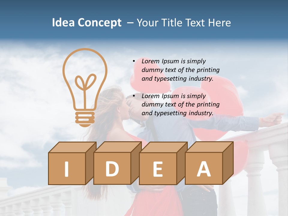 Woman Life Couple PowerPoint Template