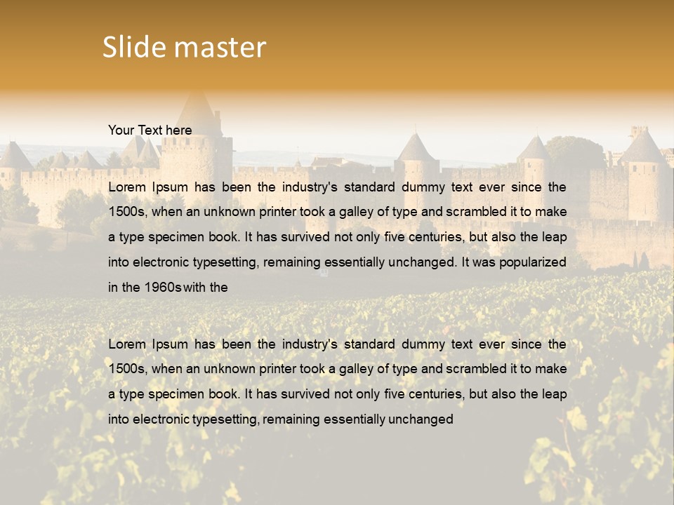 Ancient Aude Roussillon PowerPoint Template