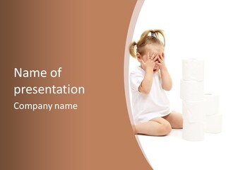 Infant Beauty Infantile PowerPoint Template