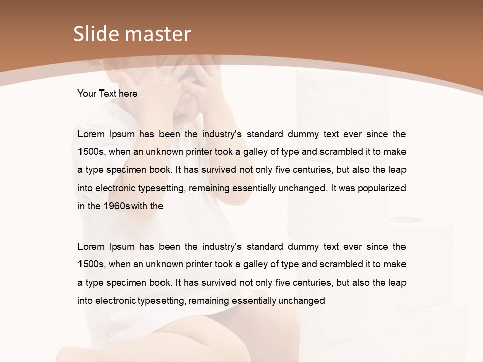 Infant Beauty Infantile PowerPoint Template