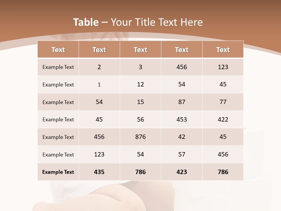 Infant Beauty Infantile PowerPoint Template