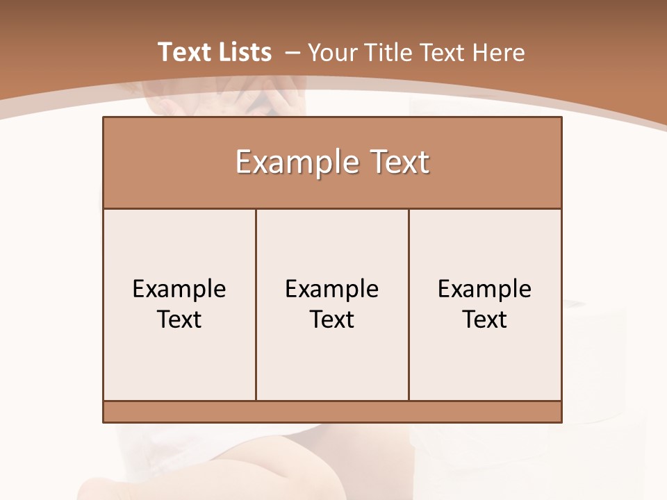 Infant Beauty Infantile PowerPoint Template