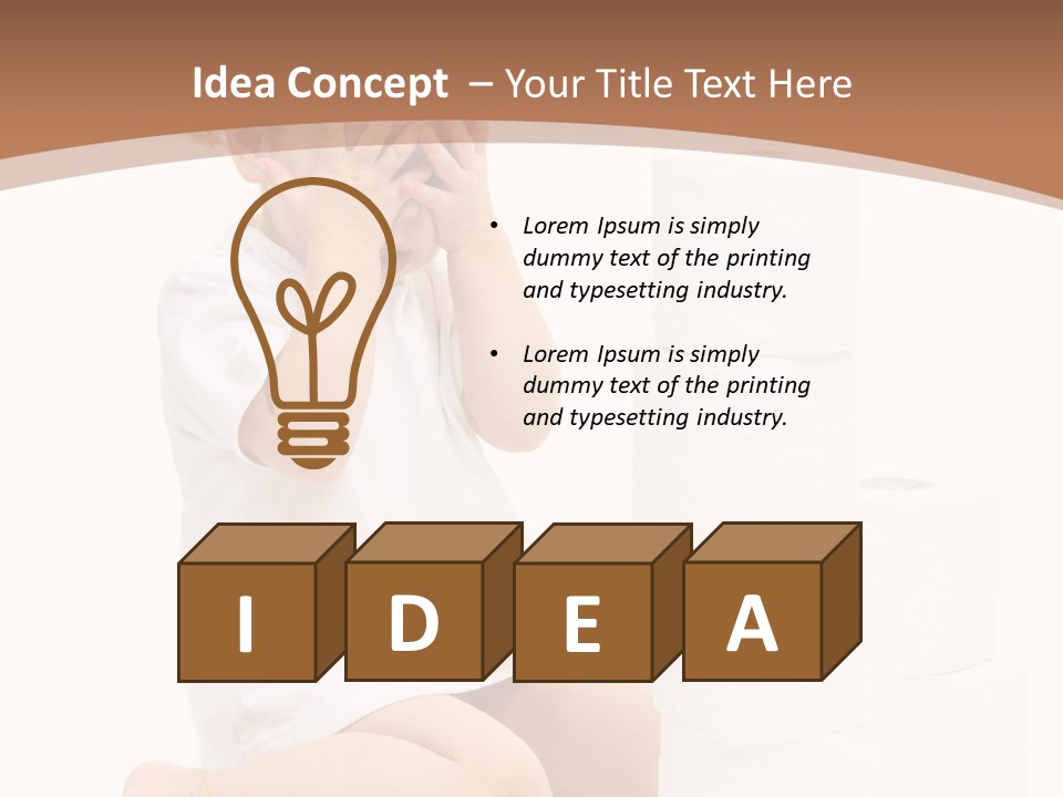 Infant Beauty Infantile PowerPoint Template