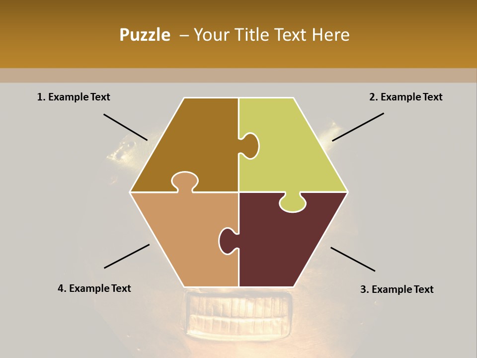 A Gold Mask With A Face On It PowerPoint Template