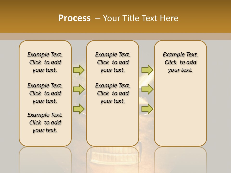 A Gold Mask With A Face On It PowerPoint Template