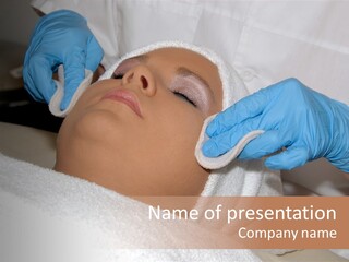 Forehead Skin Technician PowerPoint Template