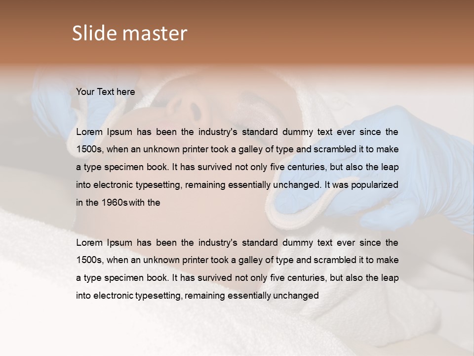 Forehead Skin Technician PowerPoint Template