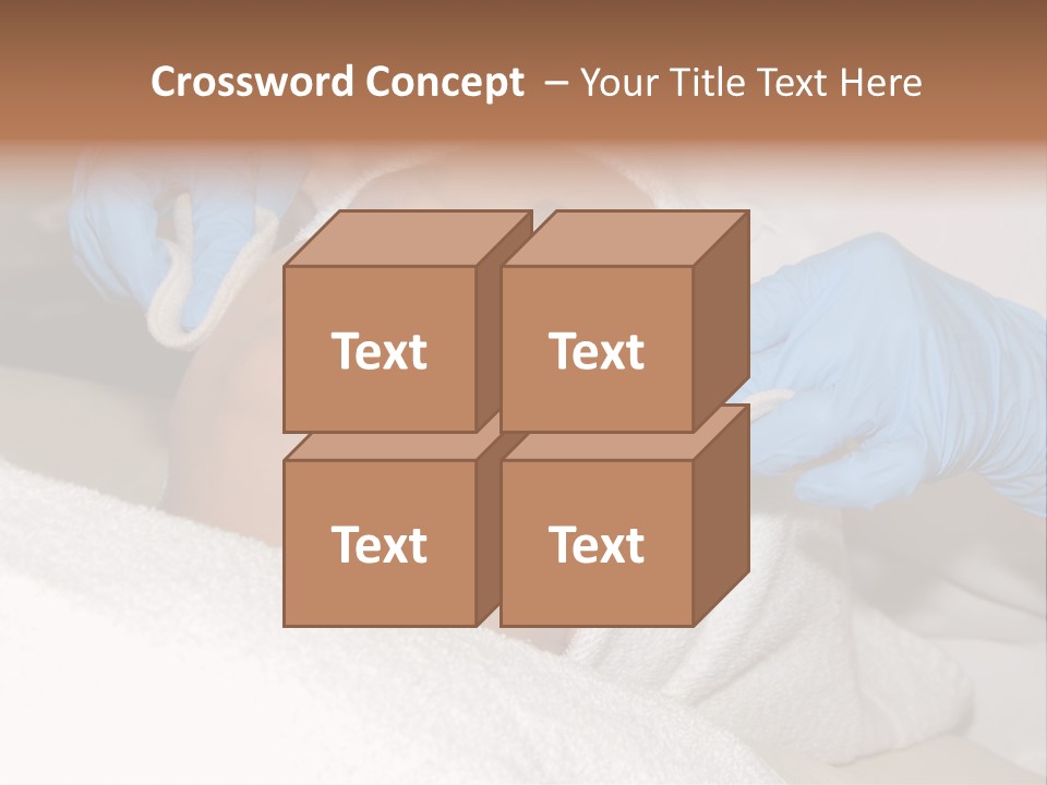 Forehead Skin Technician PowerPoint Template
