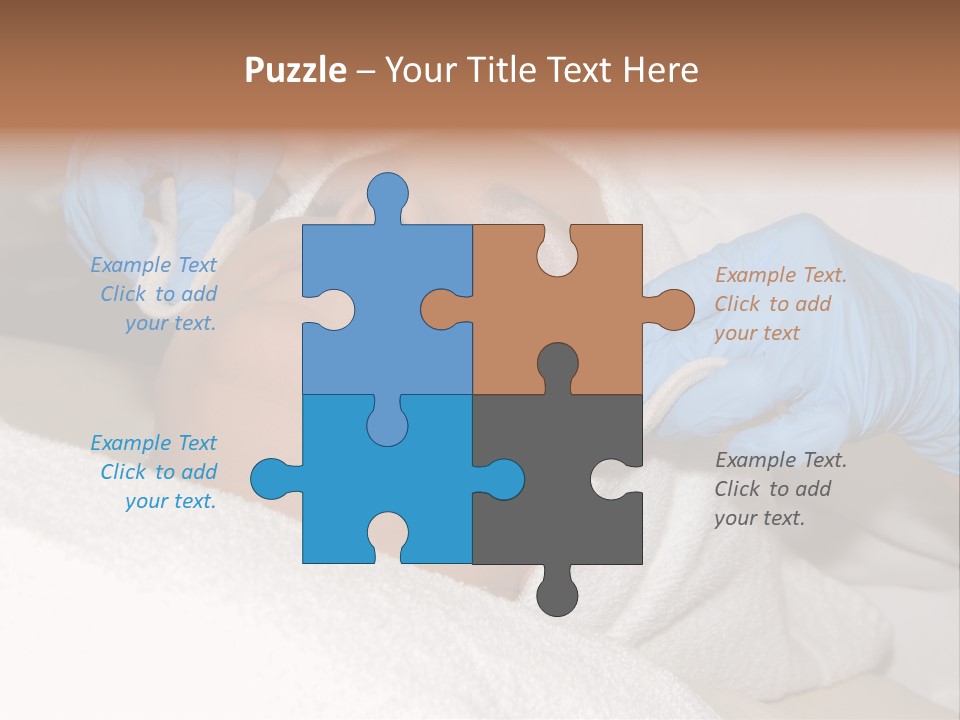 Forehead Skin Technician PowerPoint Template