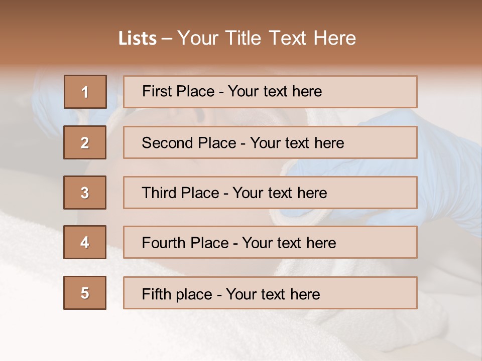 Forehead Skin Technician PowerPoint Template