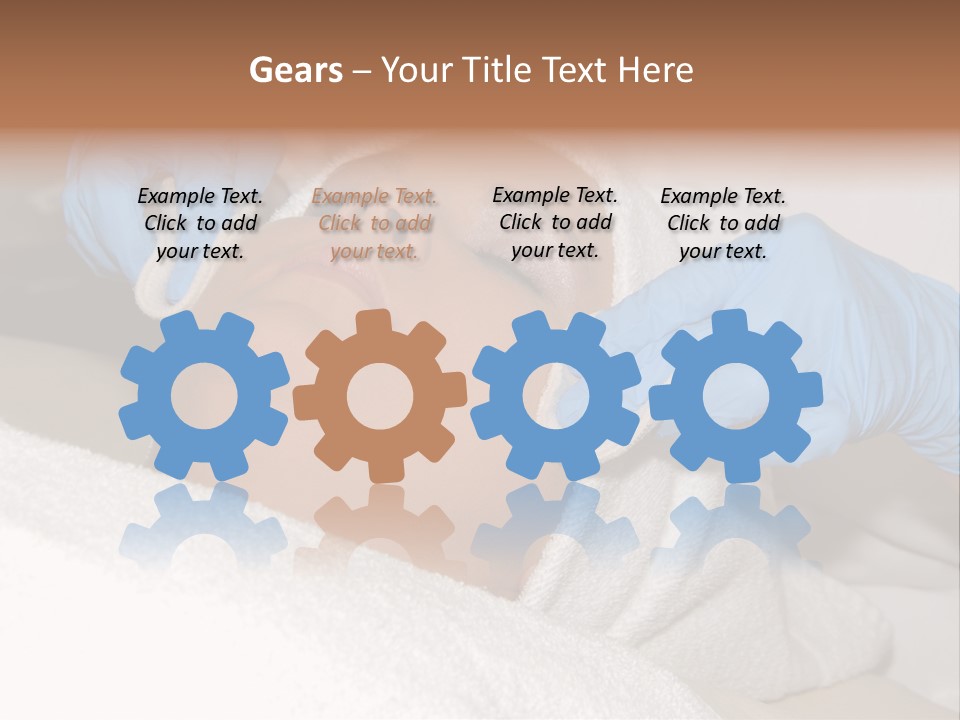 Forehead Skin Technician PowerPoint Template