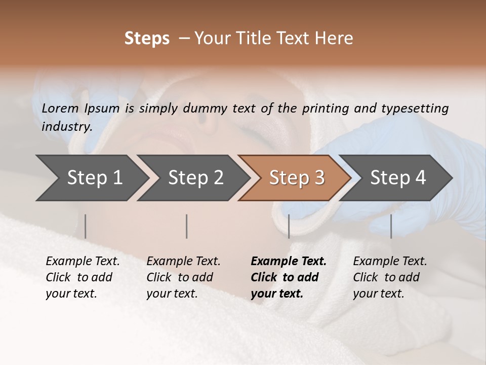 Forehead Skin Technician PowerPoint Template