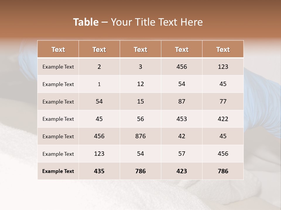 Forehead Skin Technician PowerPoint Template