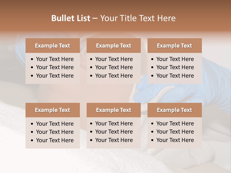 Forehead Skin Technician PowerPoint Template