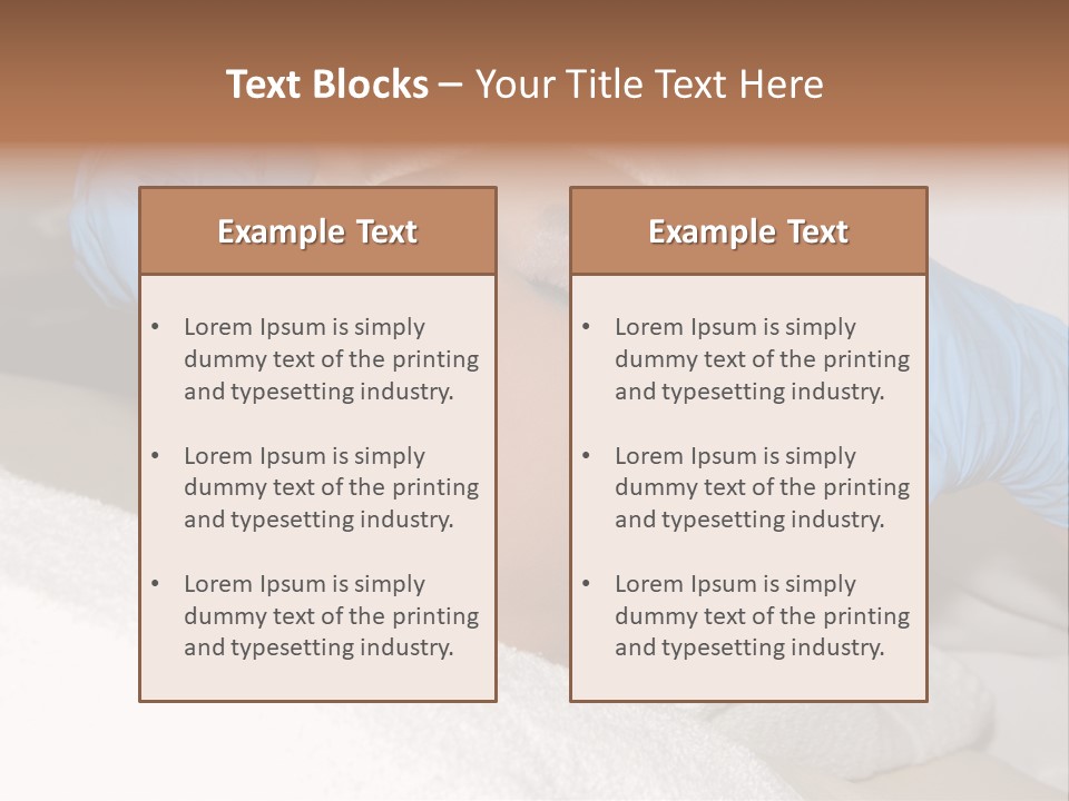 Forehead Skin Technician PowerPoint Template